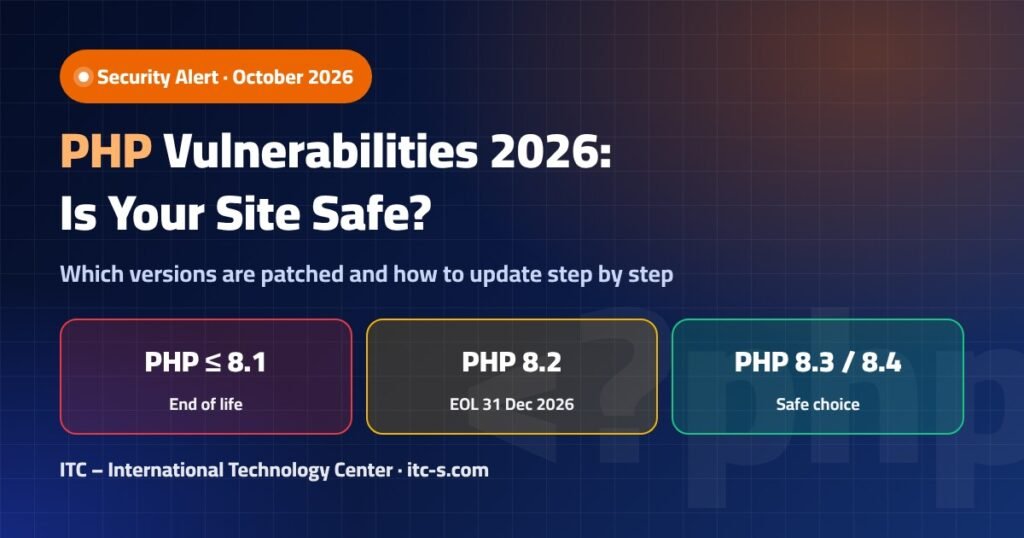 PHP Vulnerabilities 2026: Which Versions Are Safe and How to Update